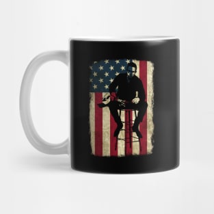 Vintage American Flag Cash Legend Mug